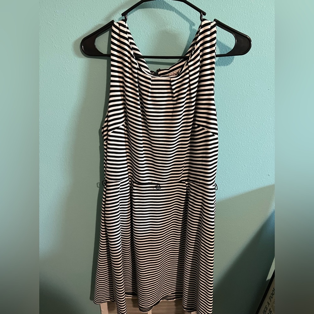Merona black and white dress